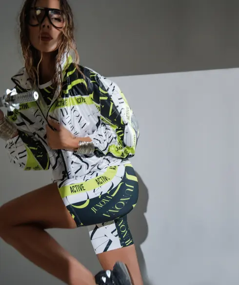 Къс дамски клин Jfit White/Black - 391