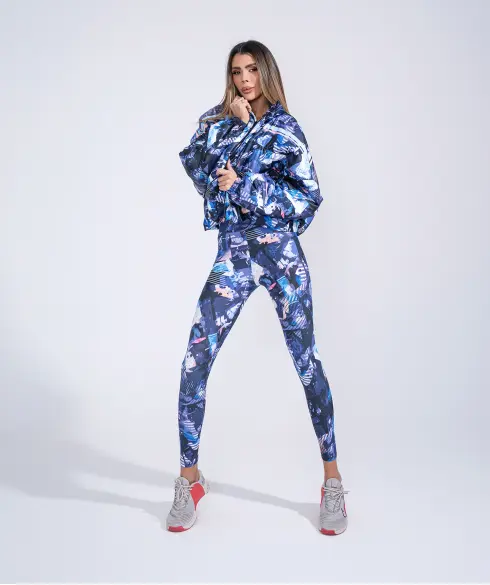 Дамско спортно яке Jfit Blue/Pink - 137