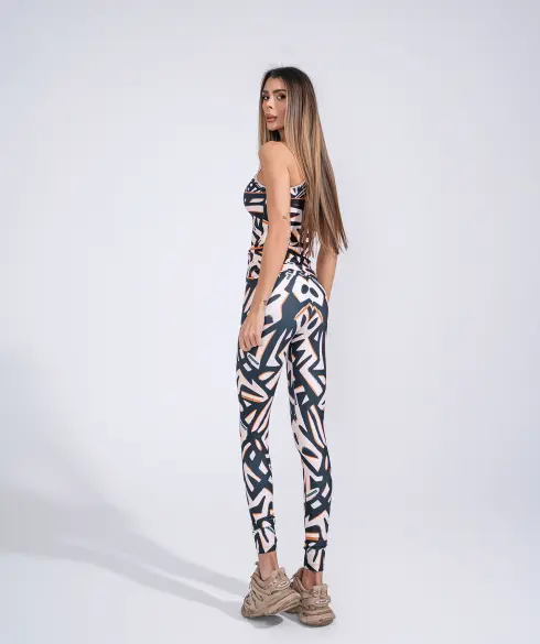 Спортен топ Jfit Beige/Black - 194