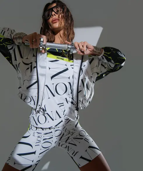 Къс дамски клин Jfit White/Black - 393