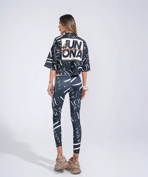 Дамски спортен топ Jfit Orange/Black - 301