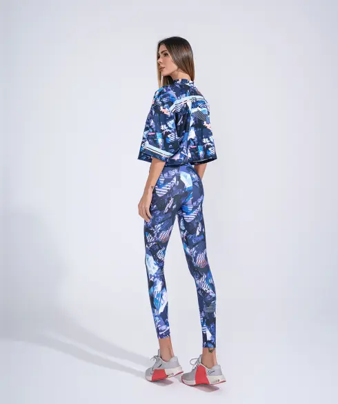 Дамски спортен топ Jfit Blue/Pink - 167