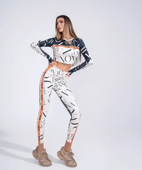 Дамскa спортна блуза Jfit Orange/Black - 262