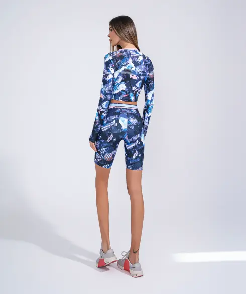 Дамскa спортна блуза Jfit Blue/Pink - 45