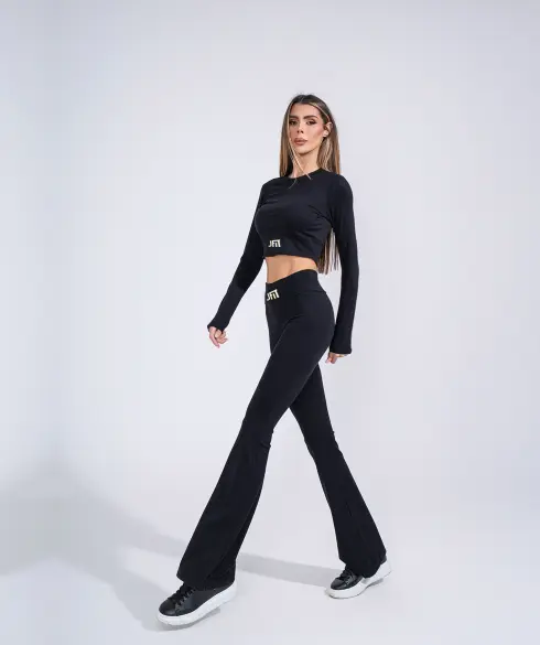 Клин широки крачоли Jfit ALL BLACK - 350