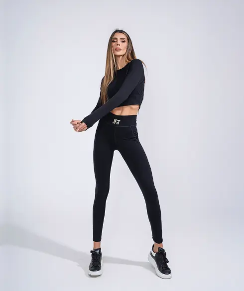 Дамскa спортна блуза Jfit ALL BLACK - 344